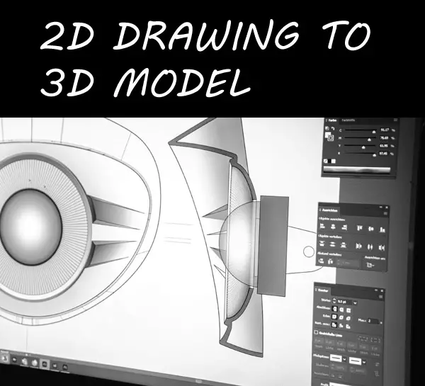 4d drawing being turned into 3d object